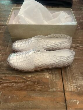 Women's Clear Mesh Ballet Flats